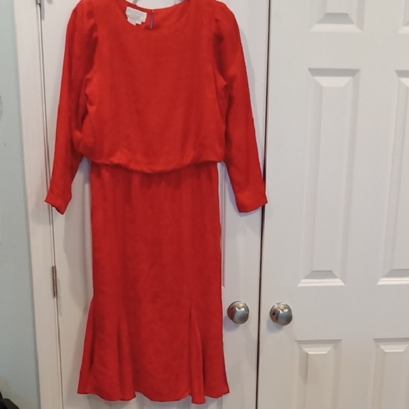 Silk Studio Dresses & Skirts - Silk Studio Women's Red Long Sleeve Dress